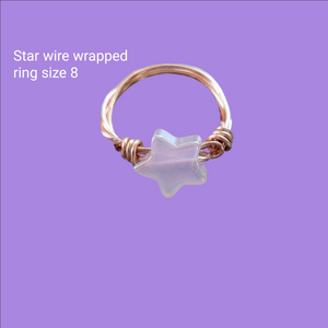 Rose Gold Wire Wrapped Star Ring